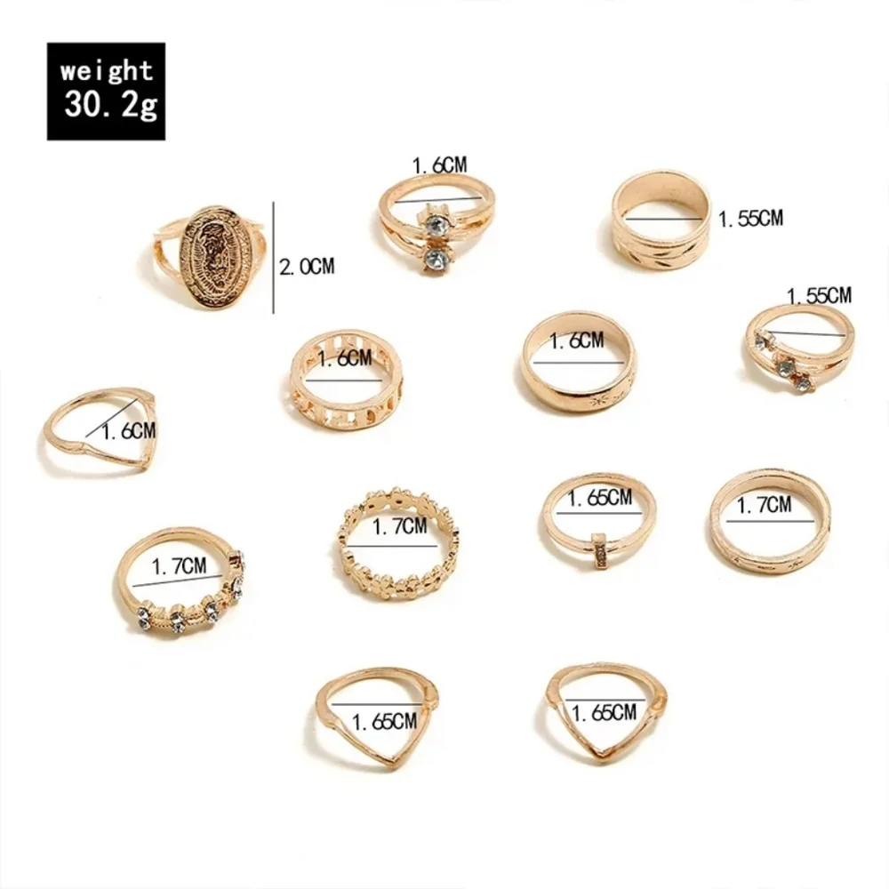 🍒 LAST 13 Pcs Ring Set - Picture 5 of 8